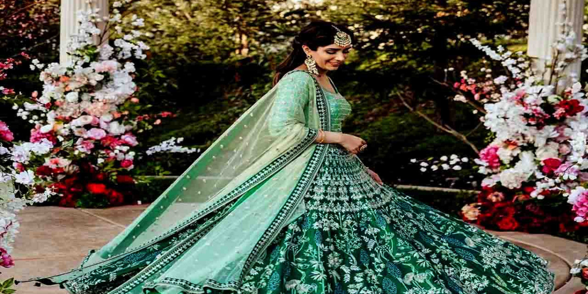 Azure Blue Pishwas Lehenga