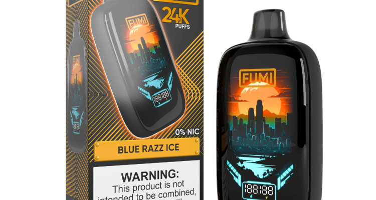 FUMI-24K-Puff-Zero-Nicotine-Disposable-Blue-Razz-Ice