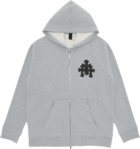 Grey Chrome Hearts Hoodie (2)