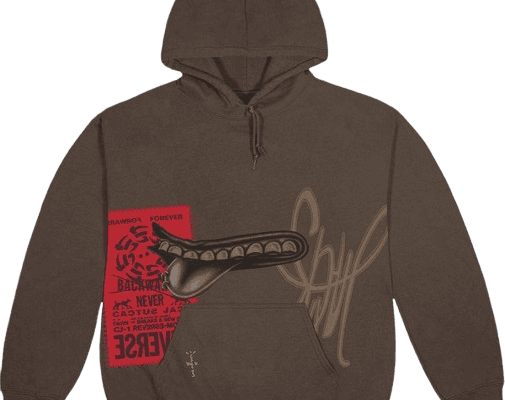 cactus jack studded pullover hoodie