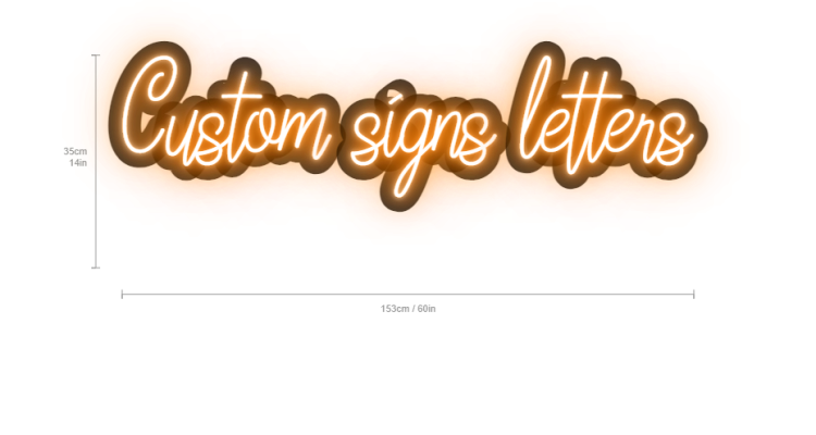 custom signs letters