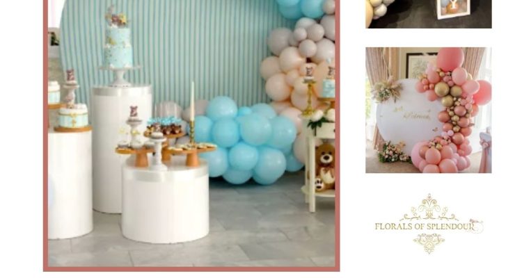 Balloon Wall Backdrop - Florals of Splendour (1)