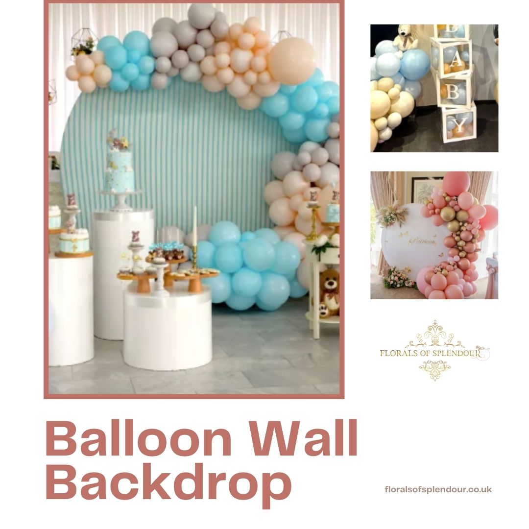 Balloon Wall Backdrop - Florals of Splendour (1)