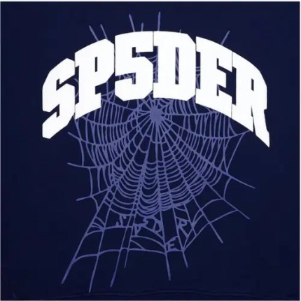 Sp5der-Varsity-Web-Crewneck-Navy-Logo-The-Sp5der-Clothings