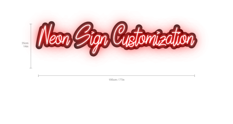 neon sign customization