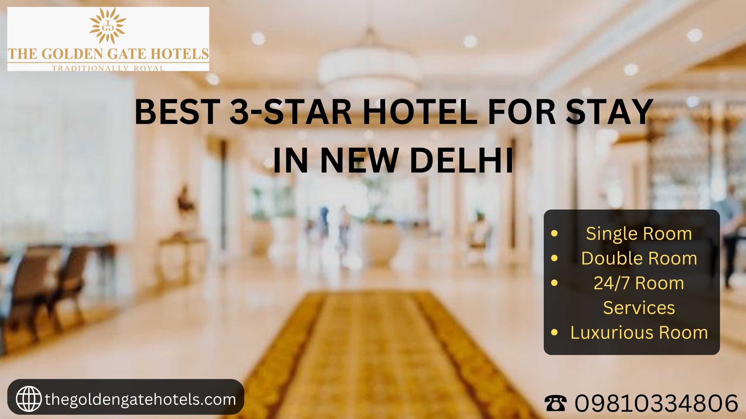 Best 3-Star Hotel for Stay in New Delhi