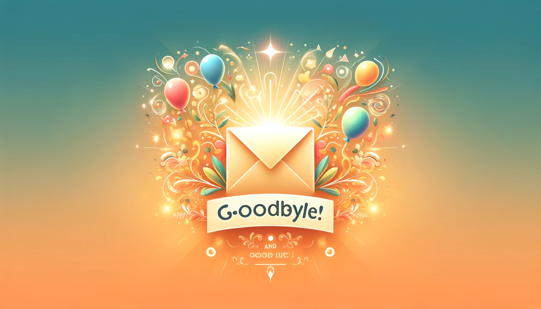 DALL·E 2025-01-23 15.52.40 - A warm and inviting digital farewell card concept in a landscape orientation. The design includes a glowing, stylized envelope symbol surrounded by vi (1)