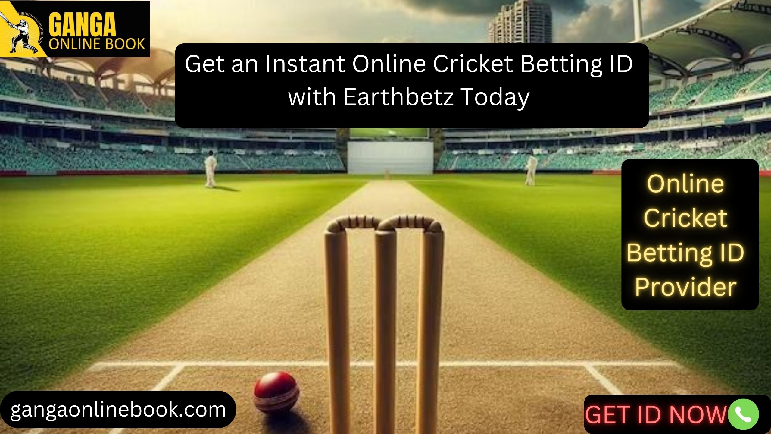 Get an Instant Online Cricket Betting ID with Earthbetz Today