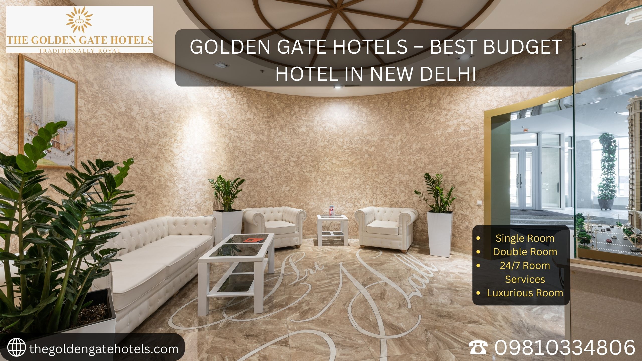 Golden Gate Hotels – Best Budget Hotel in New Delhi