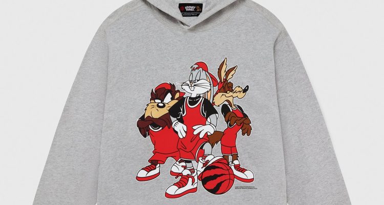 LOONEY TUNES™ X RAPTORS 3-ON-3 HOODIE GREY