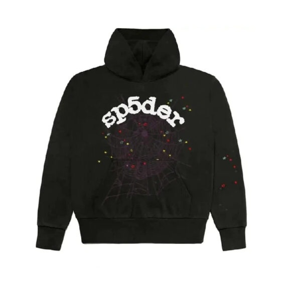 Sp5der Black Hoodie