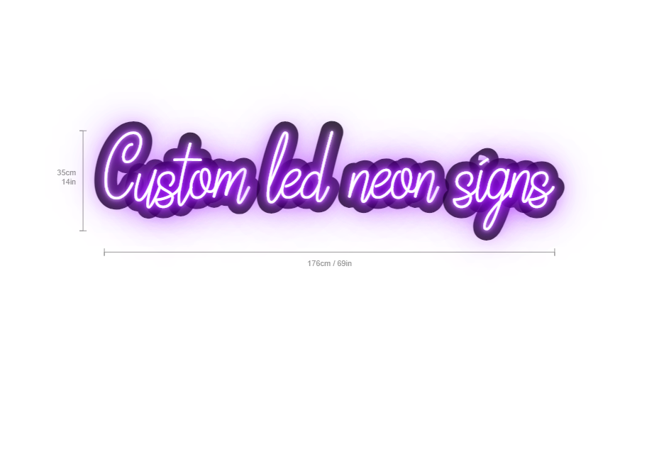 custom led neon signs