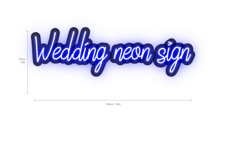 wedding neon sign