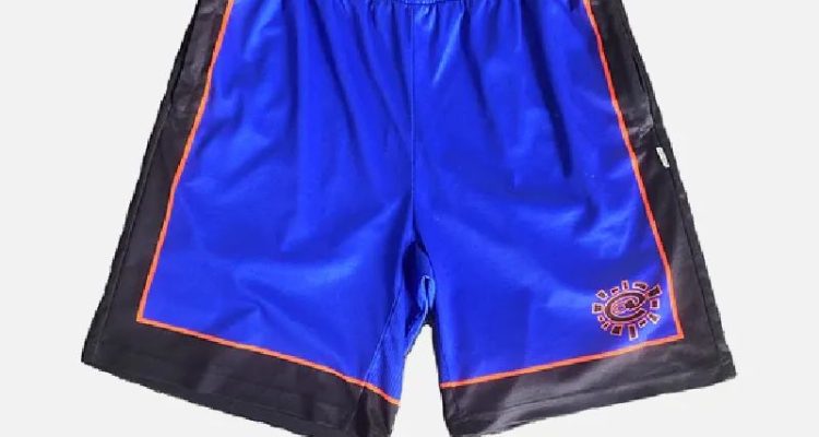 Adwysd Always Court Shorts Royal Blue Orange