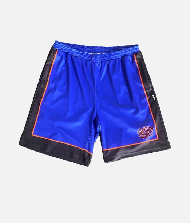 Adwysd Always Court Shorts Royal Blue Orange