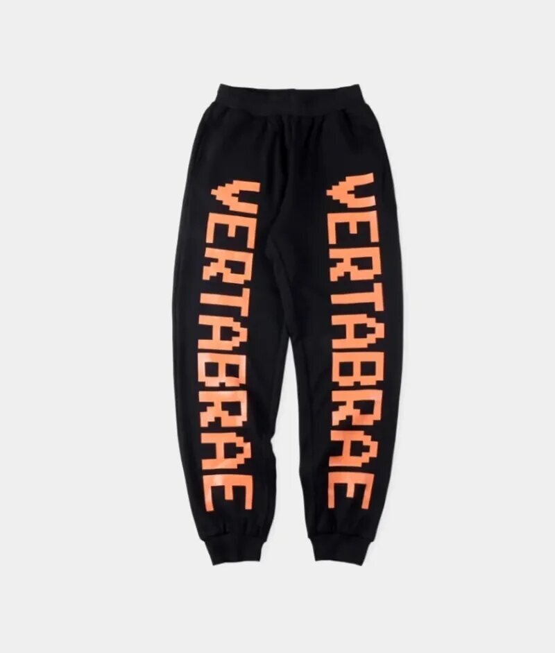 Vertabrae-Logo-Sweatpants-BlackOrange (1)