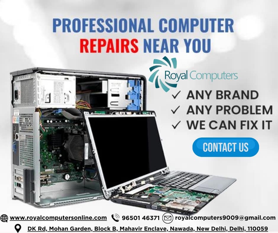 Find the Best Laptop Computers in Dwarka with Royal Computers