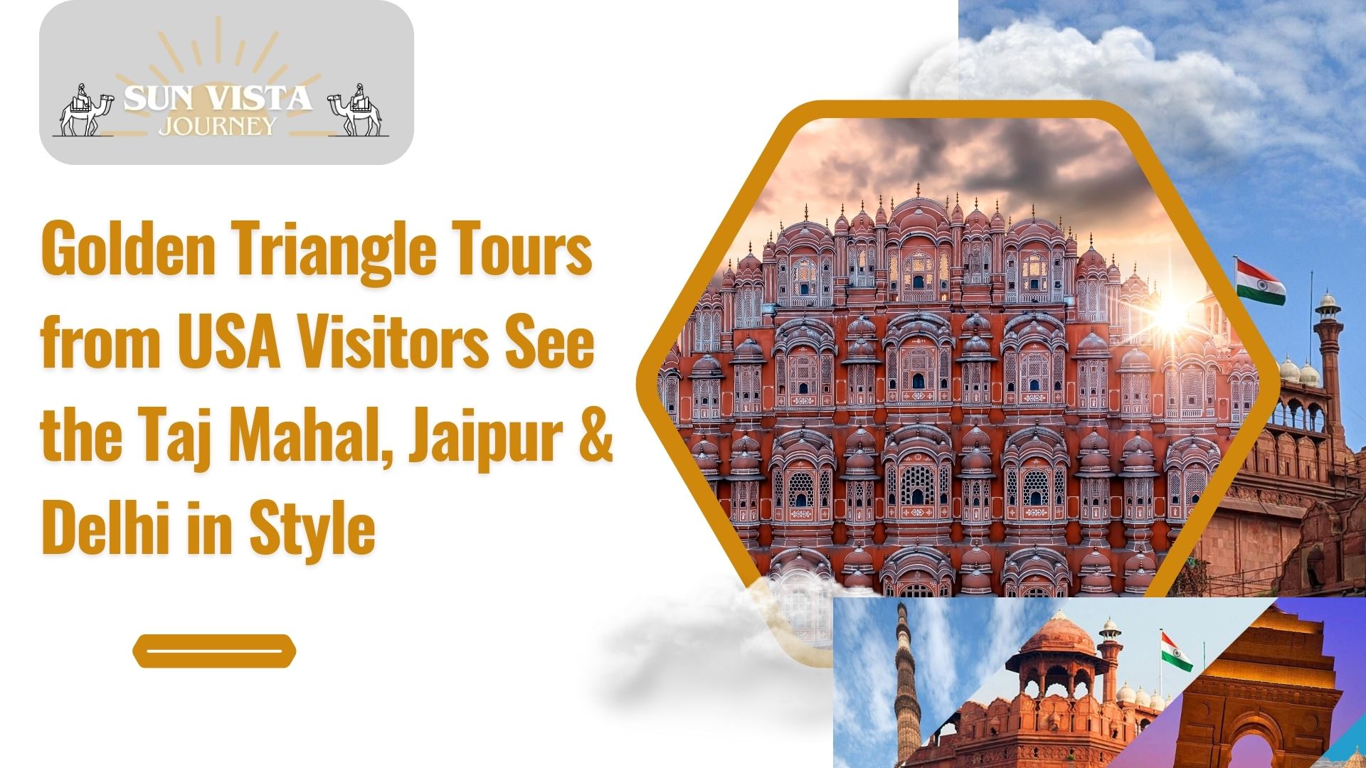 Golden Triangle Tours from USA Visitors See the Taj Mahal, Jaipur & Delhi in Style