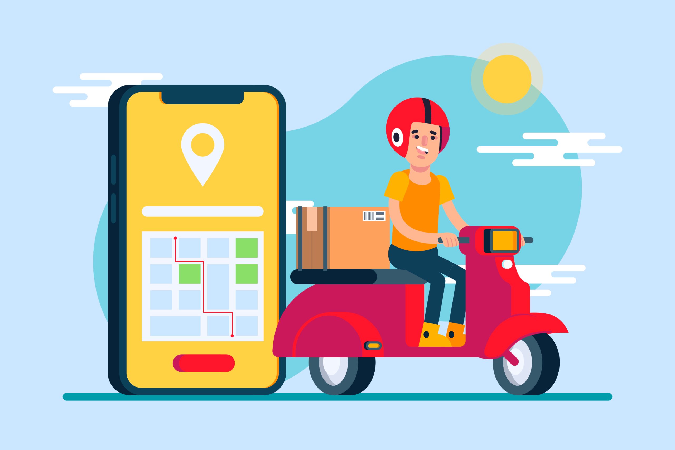 Develop delivery app
