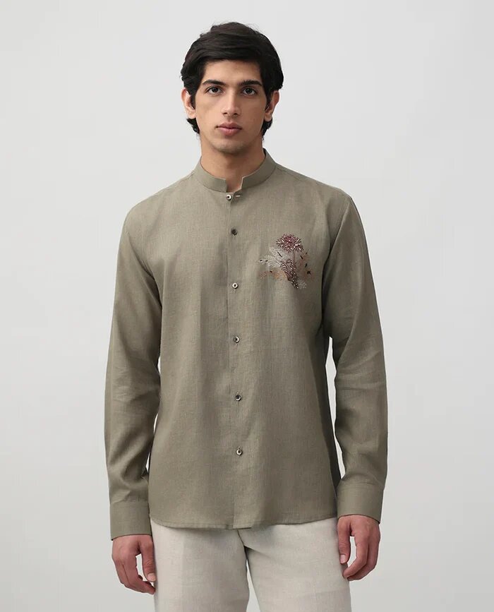 embroidered shirts for men