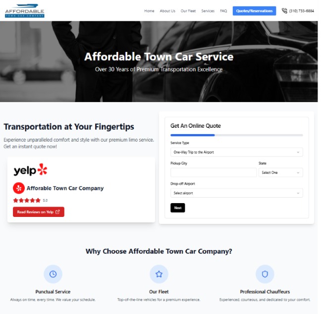 limo-website-design