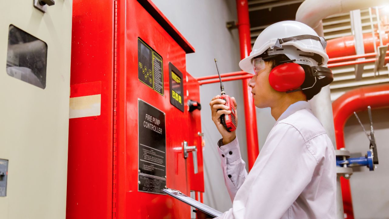 Fire-pump-room