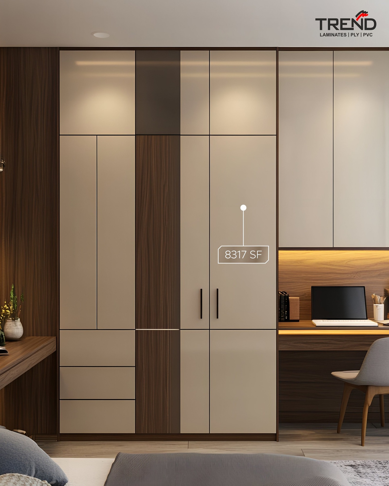 Laminate sheet for wordrobe