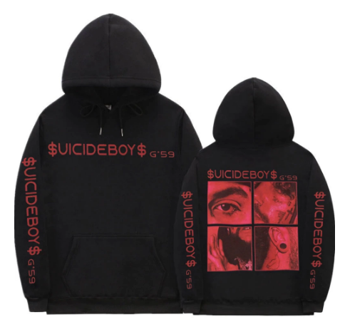 Suicideboys Rapper Graphic Print Hoodie