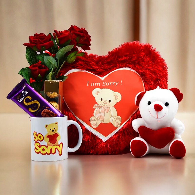 heart-cushion-with-mug-teddy-chocolates-with-flowers