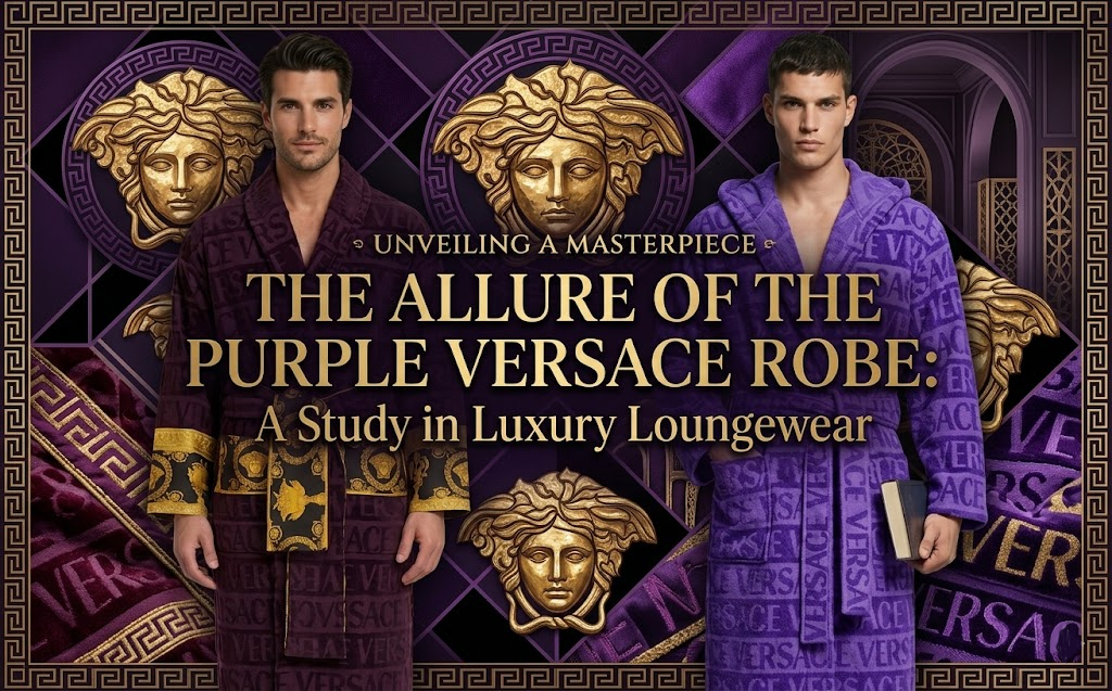 The Allure of the Purple Versace Robe A Study in Luxury Loungewear